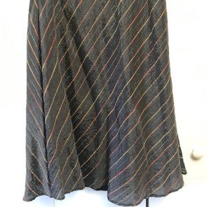 Gray silky skirt